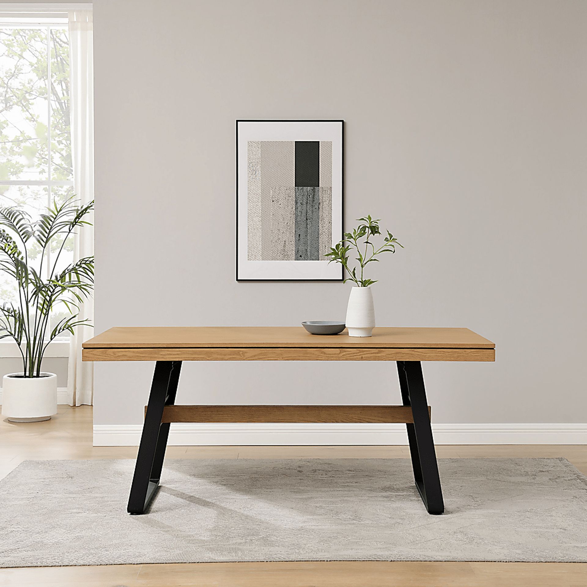 Stormdenn Light Oak Dining Table - Image 2