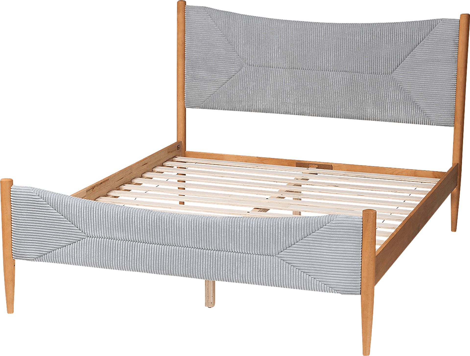 Stormsun Gray and Brown Queen Bed - Image 6