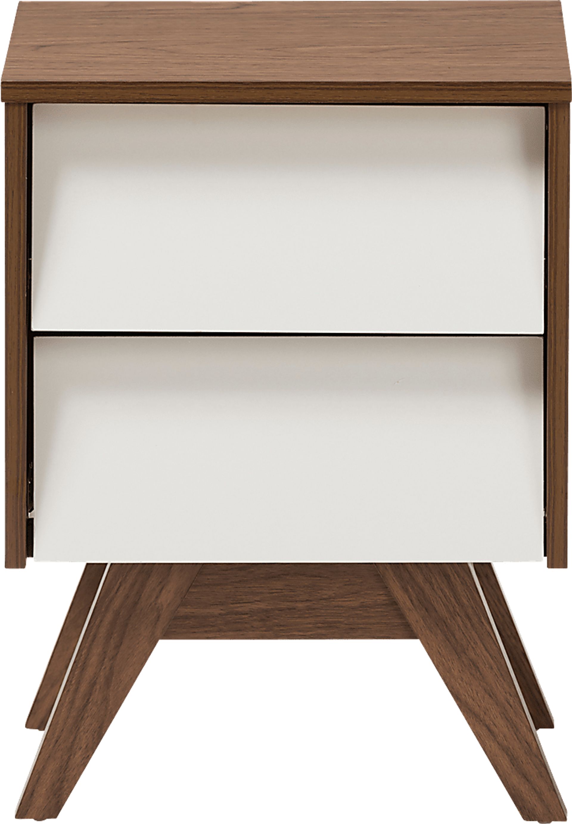 Stormtime White and Brown Nightstand - Image 5
