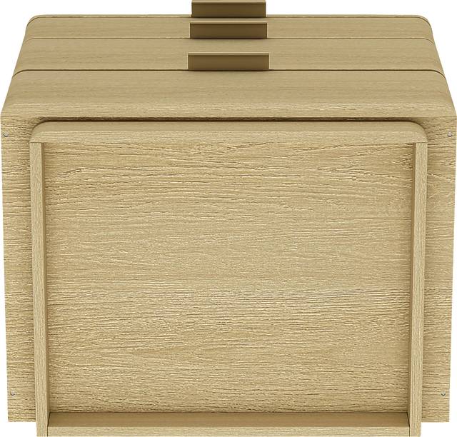 Stormways Brown and Gold Nightstand - Thumbnail - Image 4