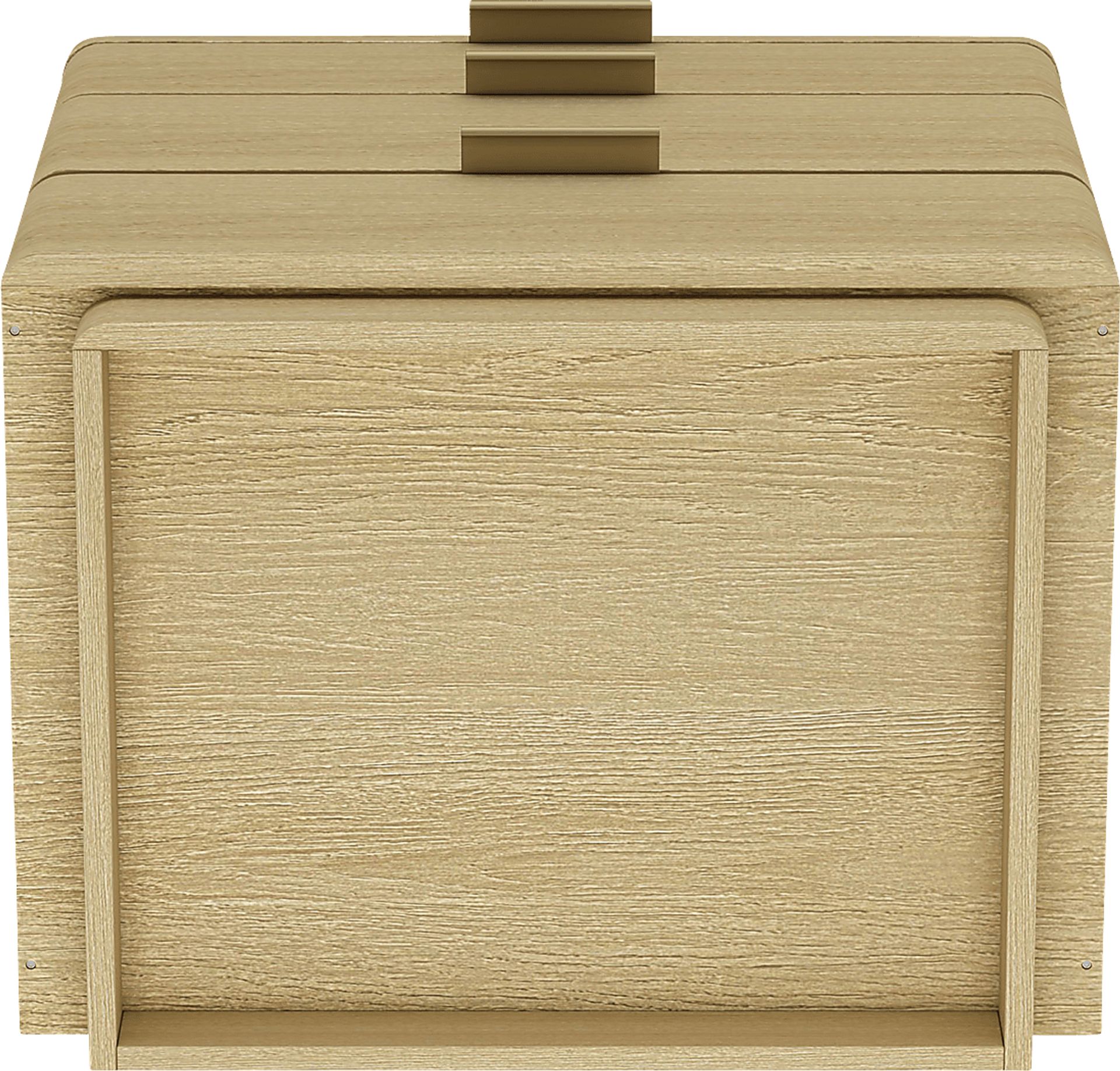 Stormways Brown and Gold Nightstand - Image 4