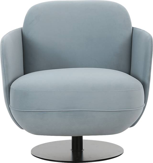 Stormwoody I Blue Swivel Accent Chair - Thumbnail - Image 3