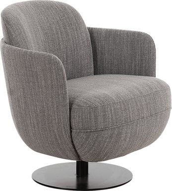Stormwoody II Gray Swivel Accent Chair