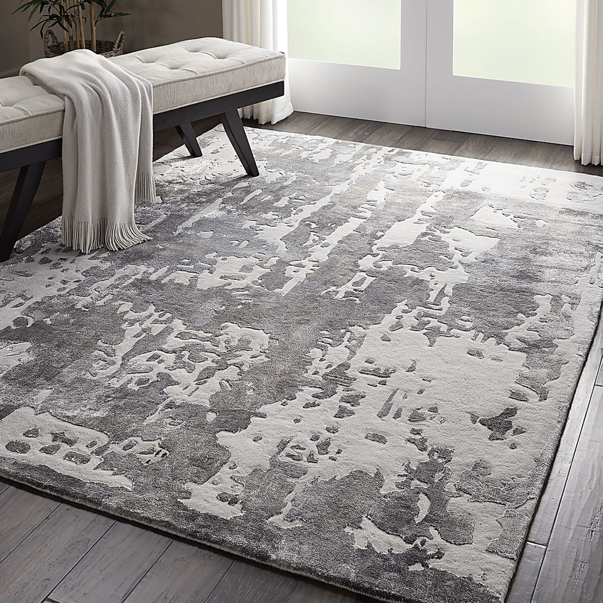 Stormy Lane Gray 7'9 x 9'9 Rug - Image 7