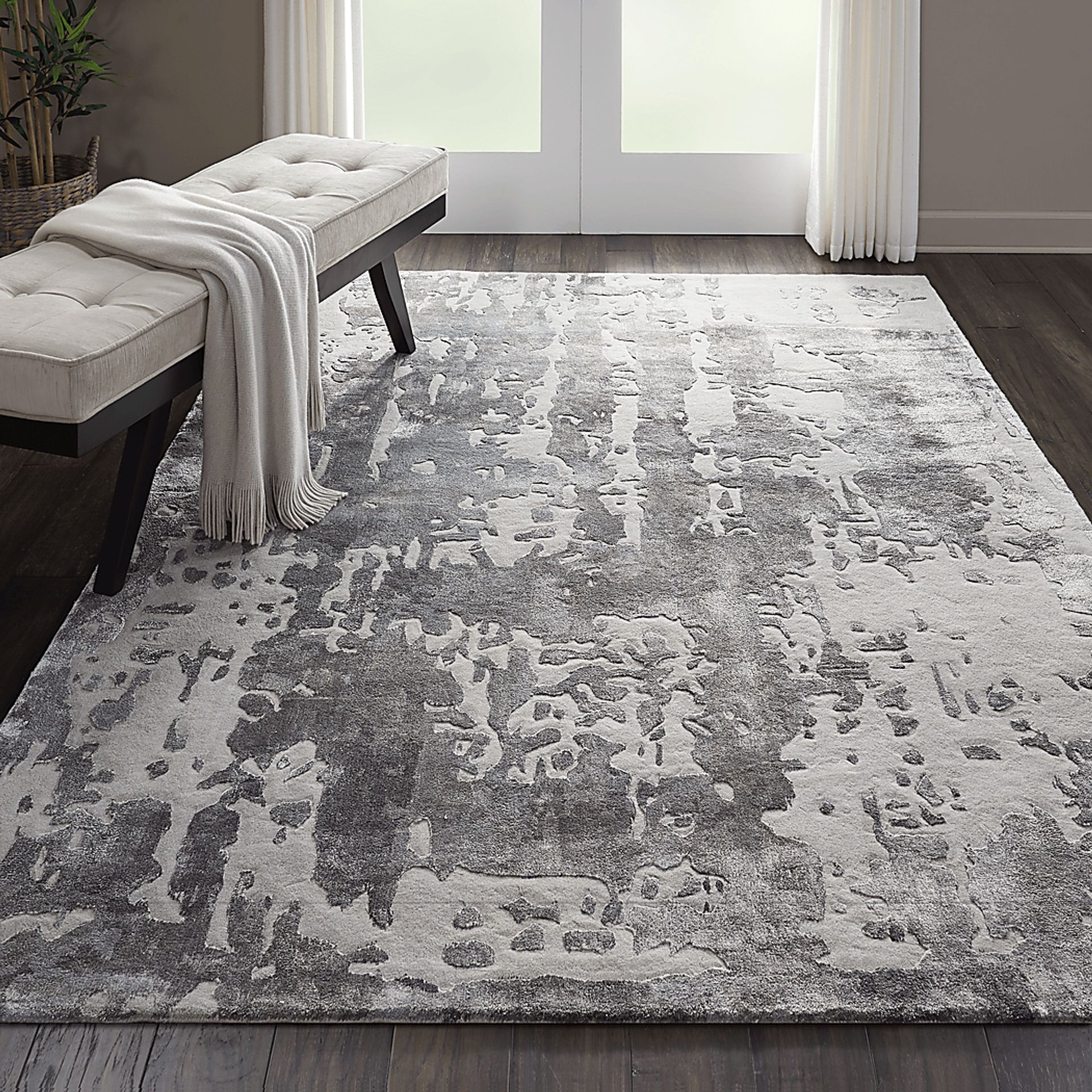 Stormy Lane Gray 8'6 x 11'6 Rug - Image 2