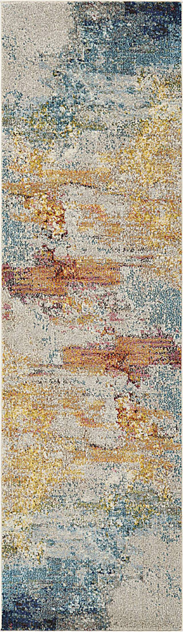 Stormy Skies Blue 2'2 x 10' Rug - Thumbnail - Image 1