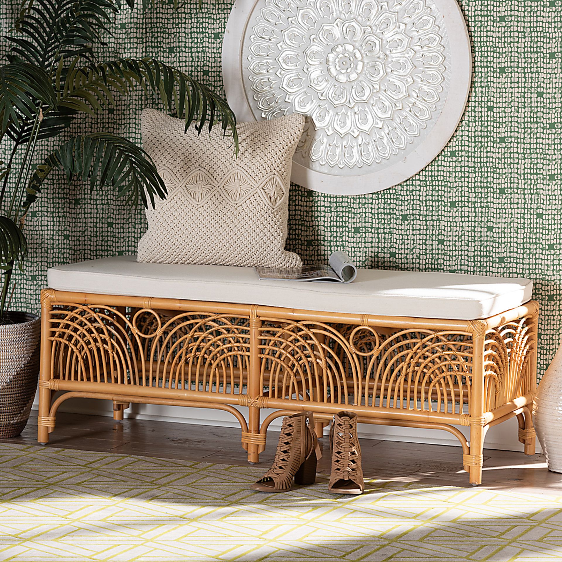 Stoulig Light Brown Accent Bench - Image 2