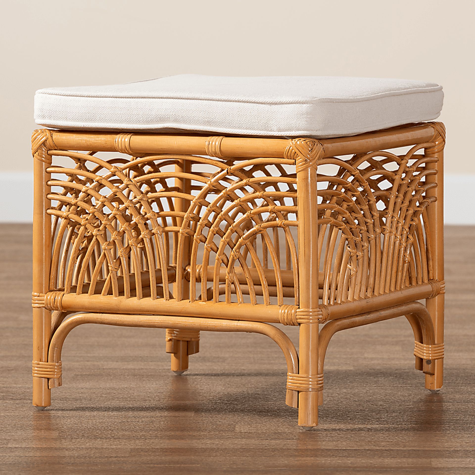Stoulig Light Brown Ottoman - Image 6