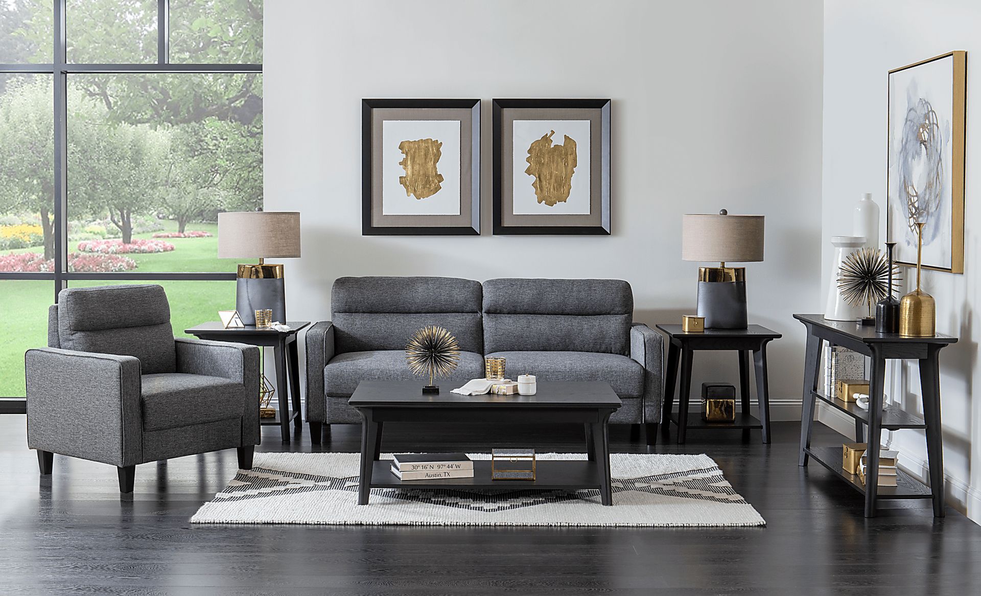 Stowmarket Black Sofa Table - Image 5