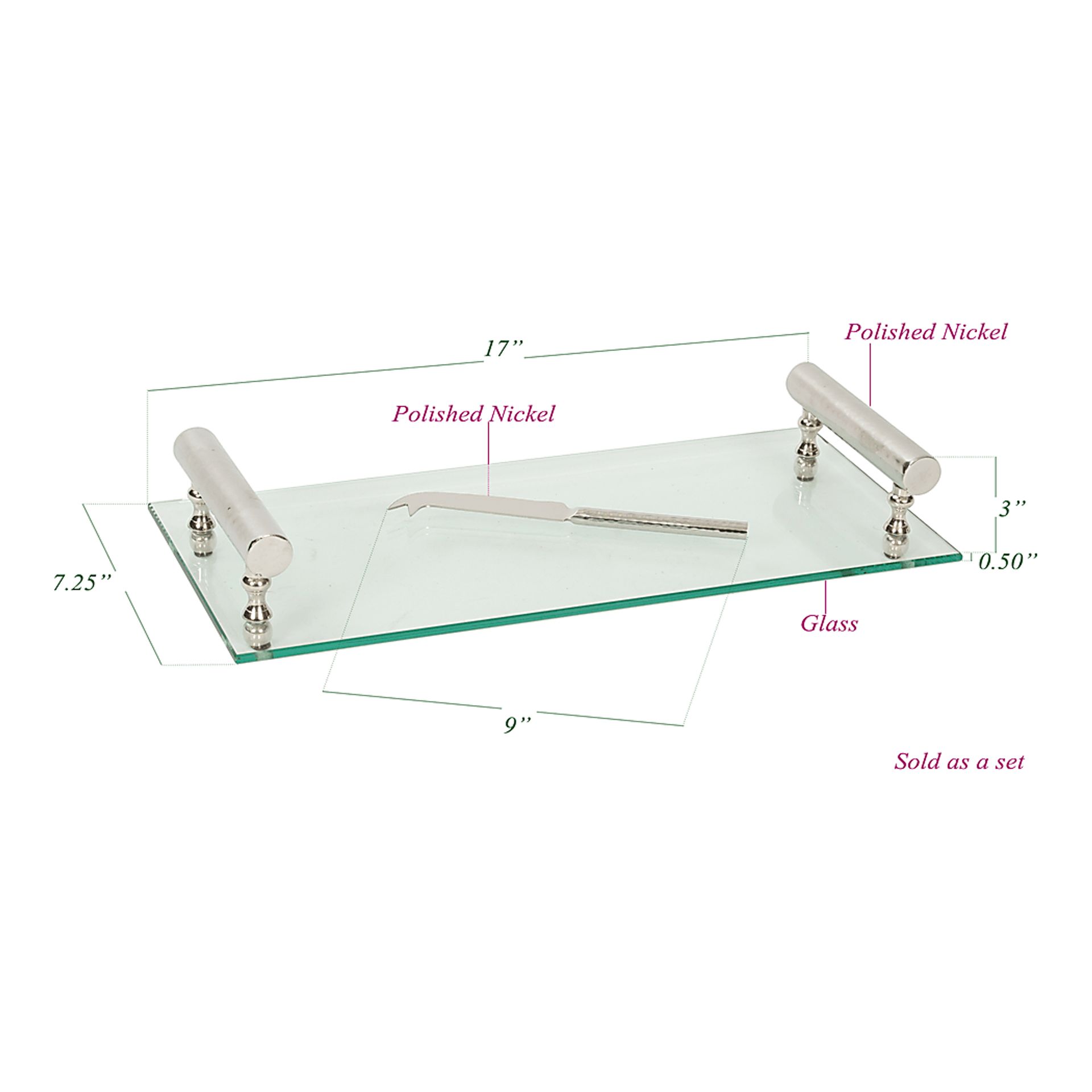 Straightfork Silver Tray - Image 2