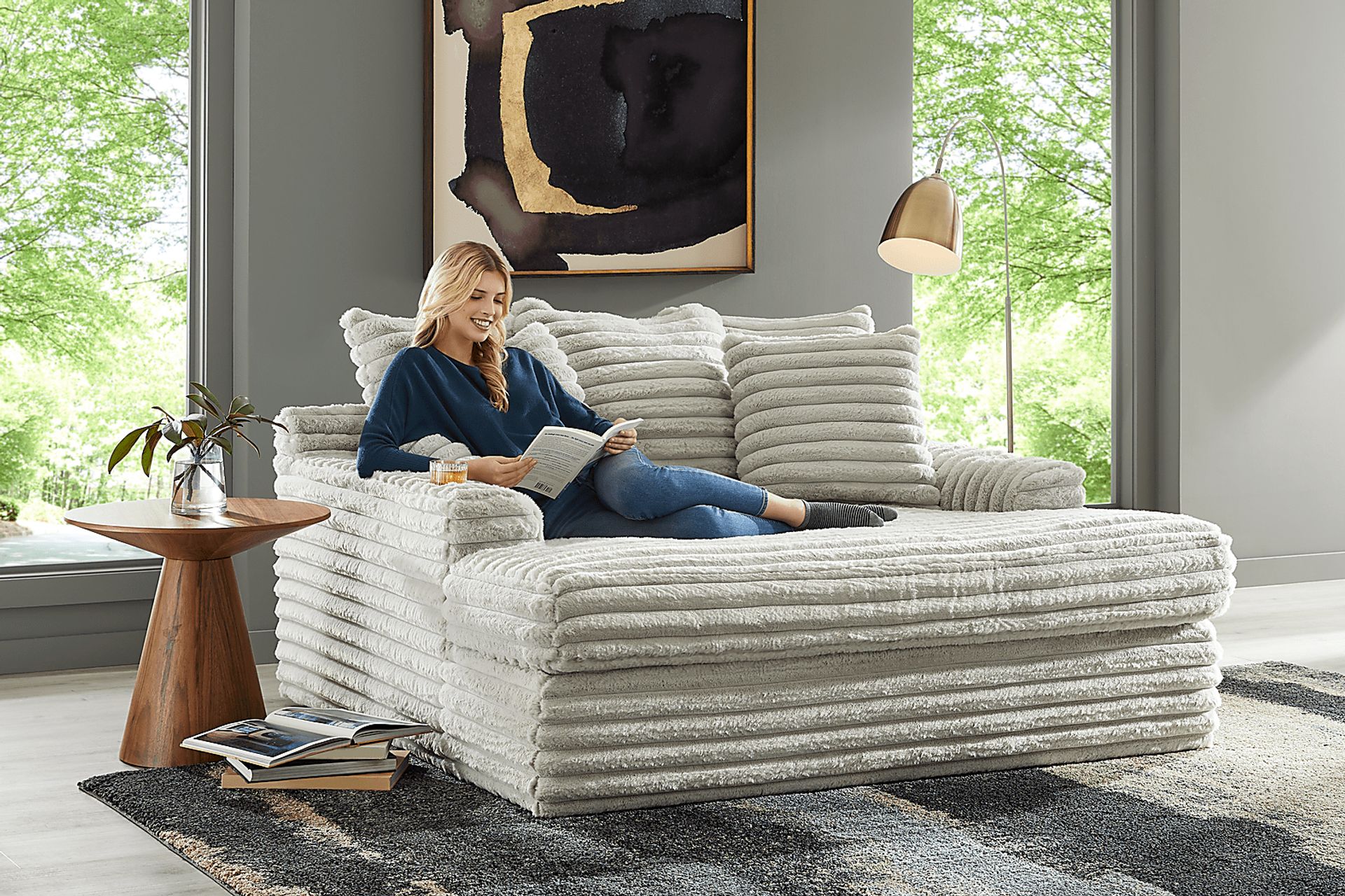 Stratford Gray Chaise - Image 5