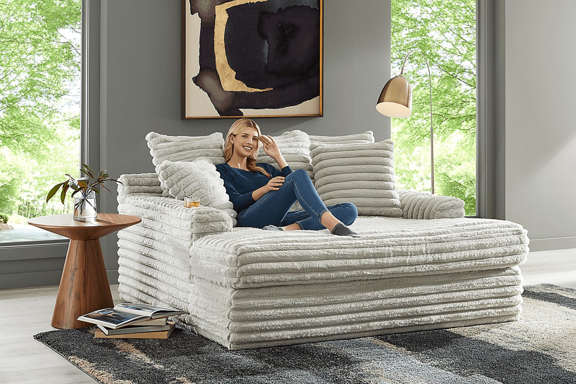 Stratford Gray Chaise - Image 6