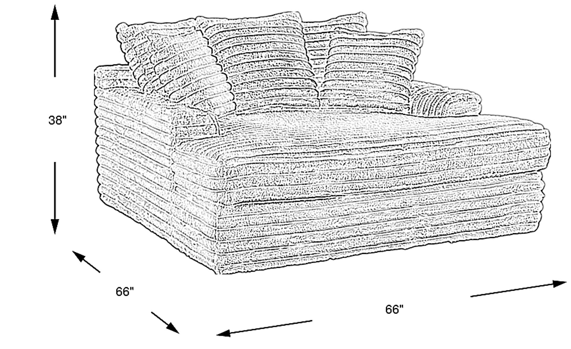 Dimension Image. Please refer to the Dimension Tab on this page for dimension details.
