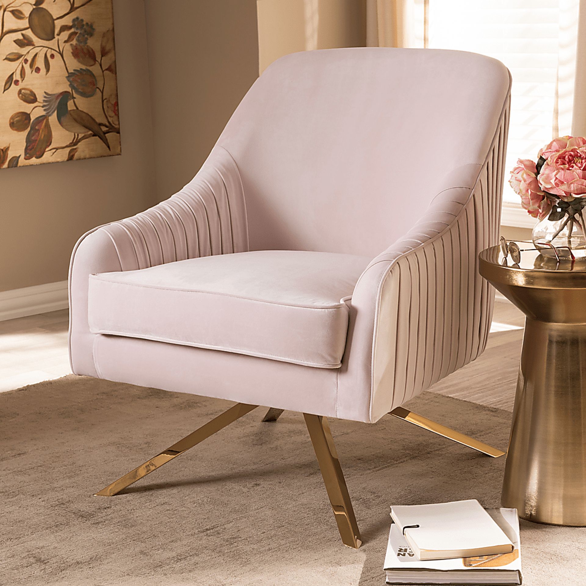 Strawflower Pink Accent Chair - Image 2