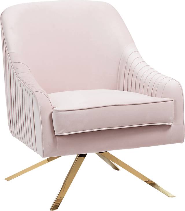 Strawflower Pink Accent Chair - Thumbnail - Image 1