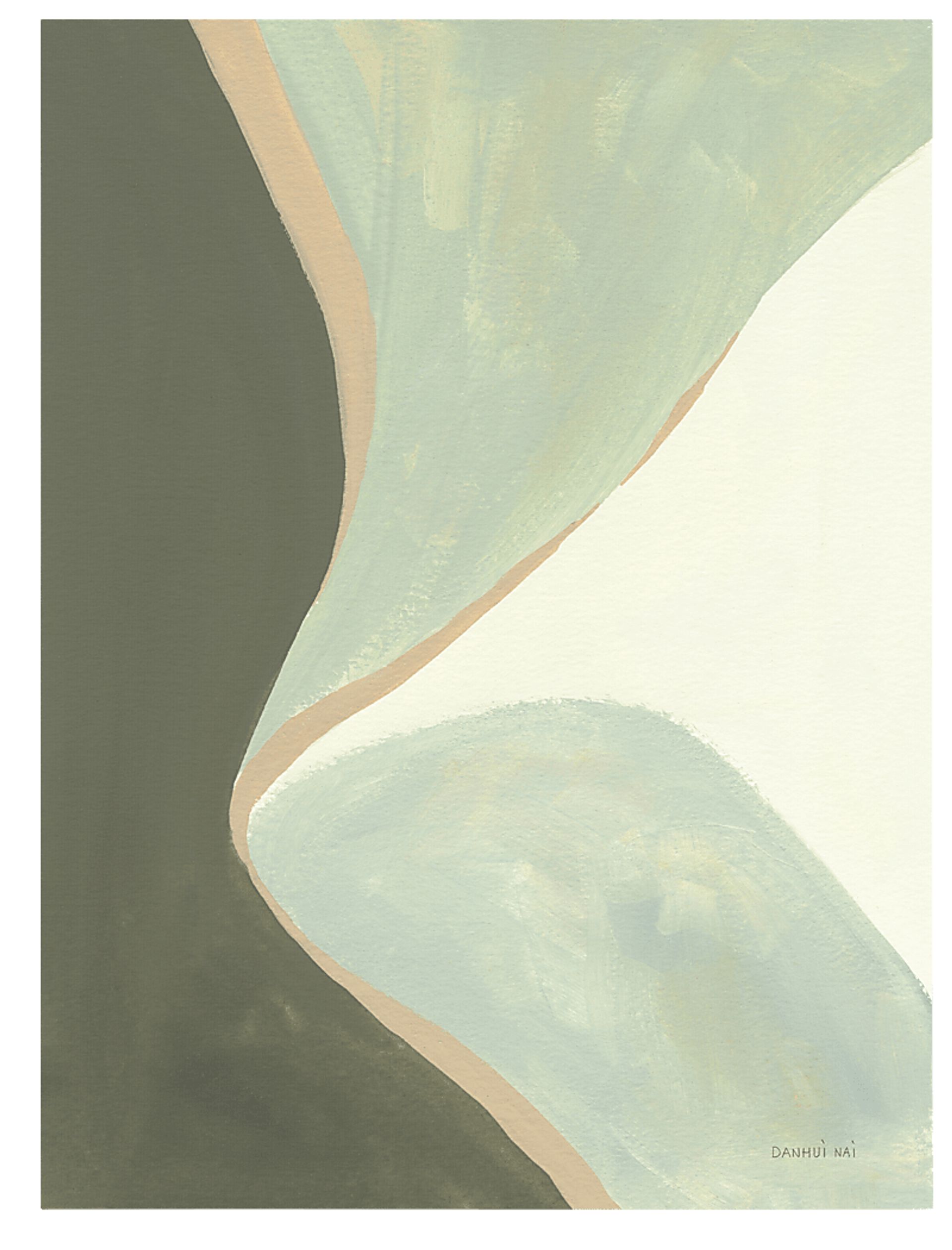 Stream Of Dreams I Green Artwork - Image 1
