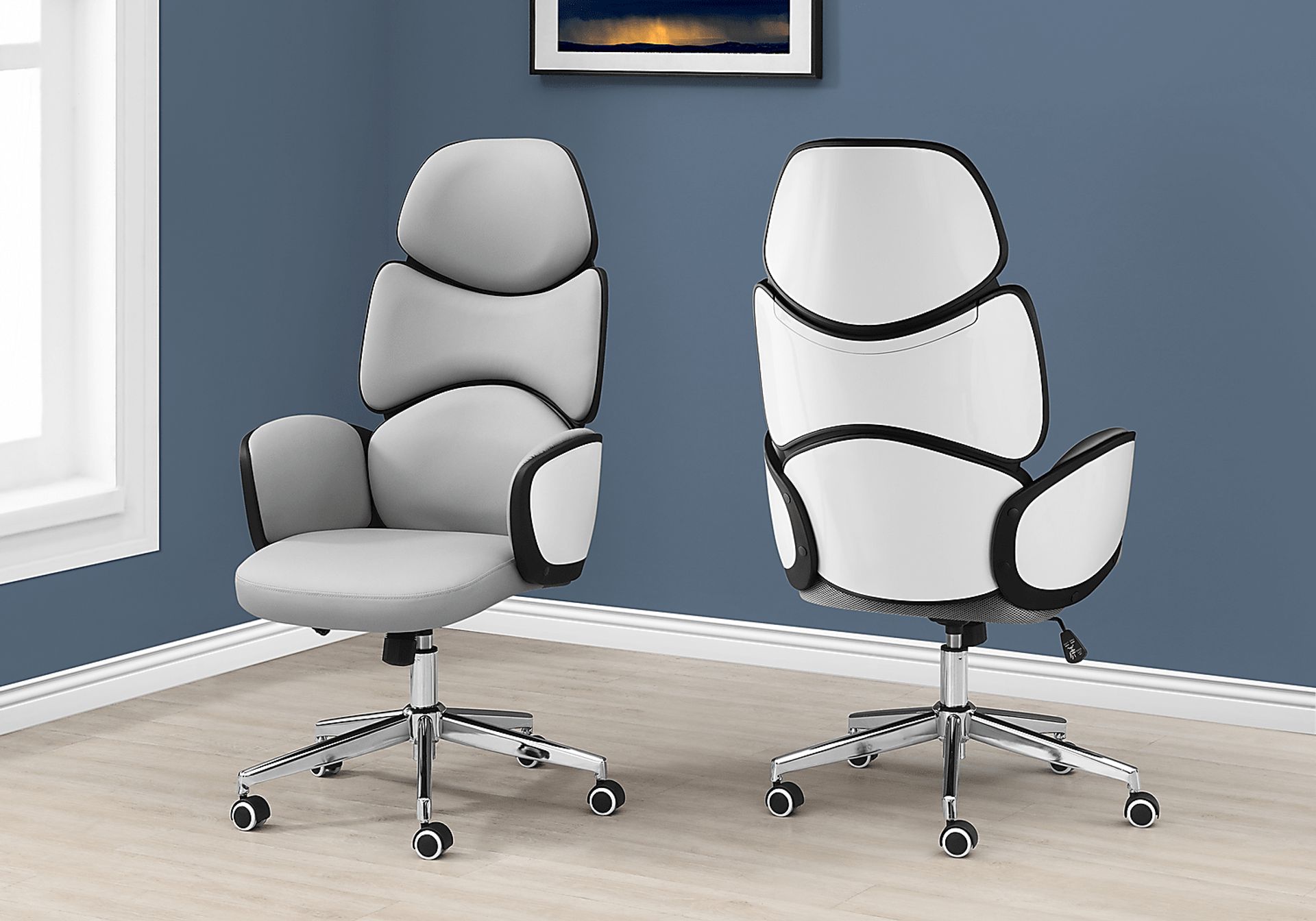 Streamview White Office Chair - Image 3