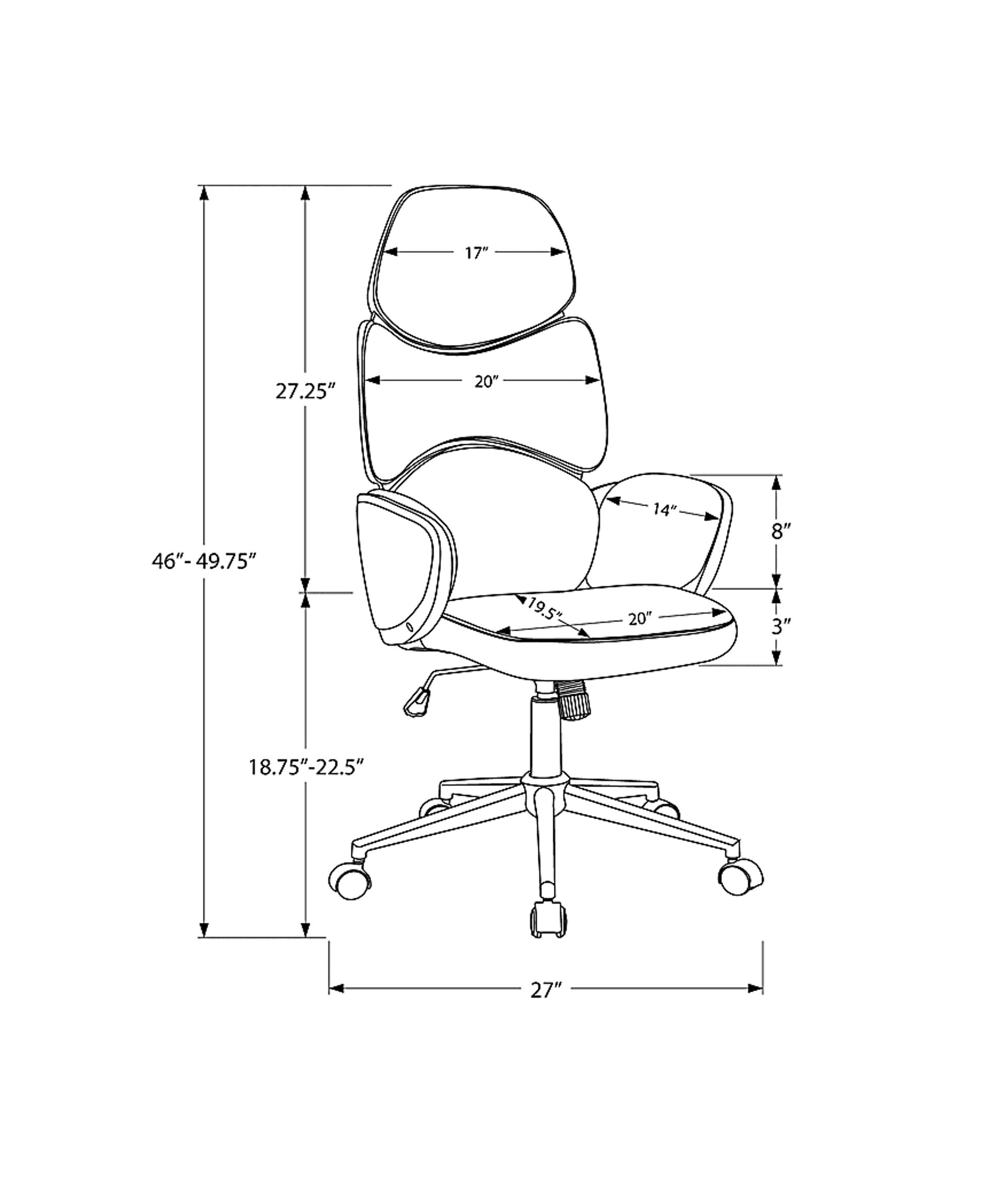Streamview White Office Chair - Image 4