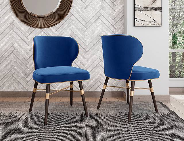 Strineway Blue Side Chair, Set of 2 - Thumbnail - Image 8