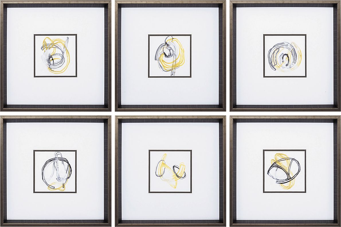 String Orbit Set of 6 Artwork