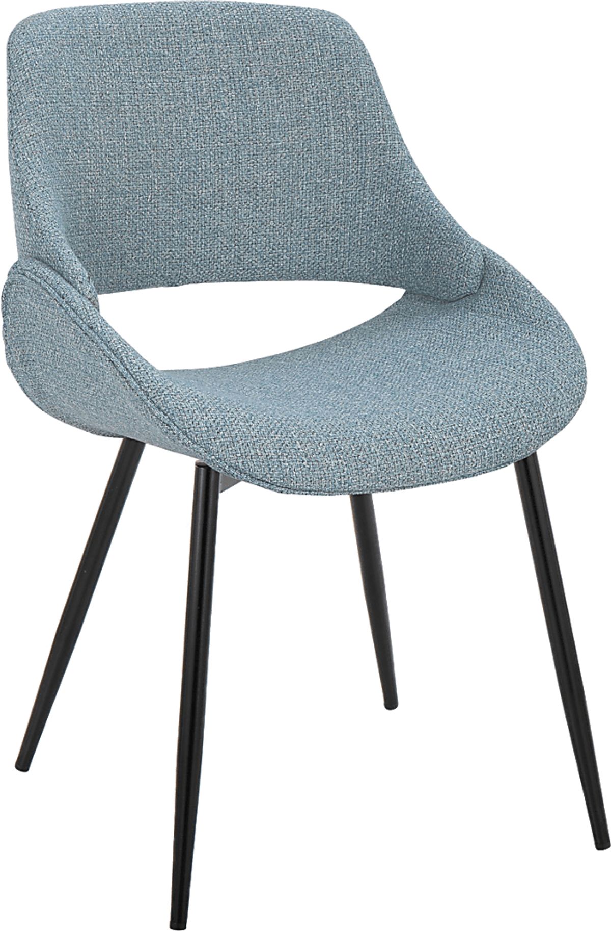 Stroble I Blue Colors Polyester Fabric Side Chair, Set Of 2 | Rooms to Go