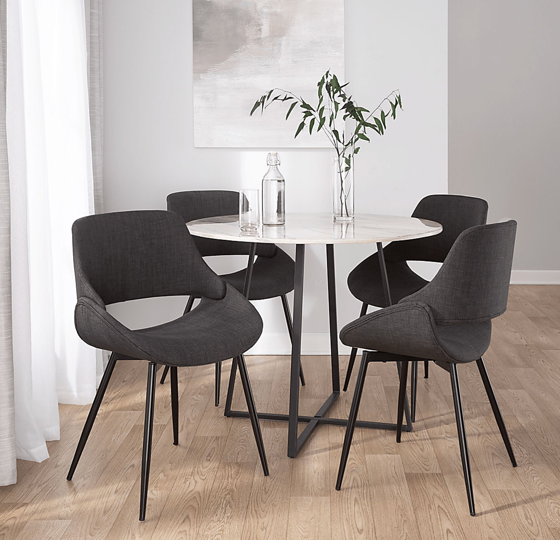Stroble I Charcoal Dining Chair, Set of 2 - Image 2