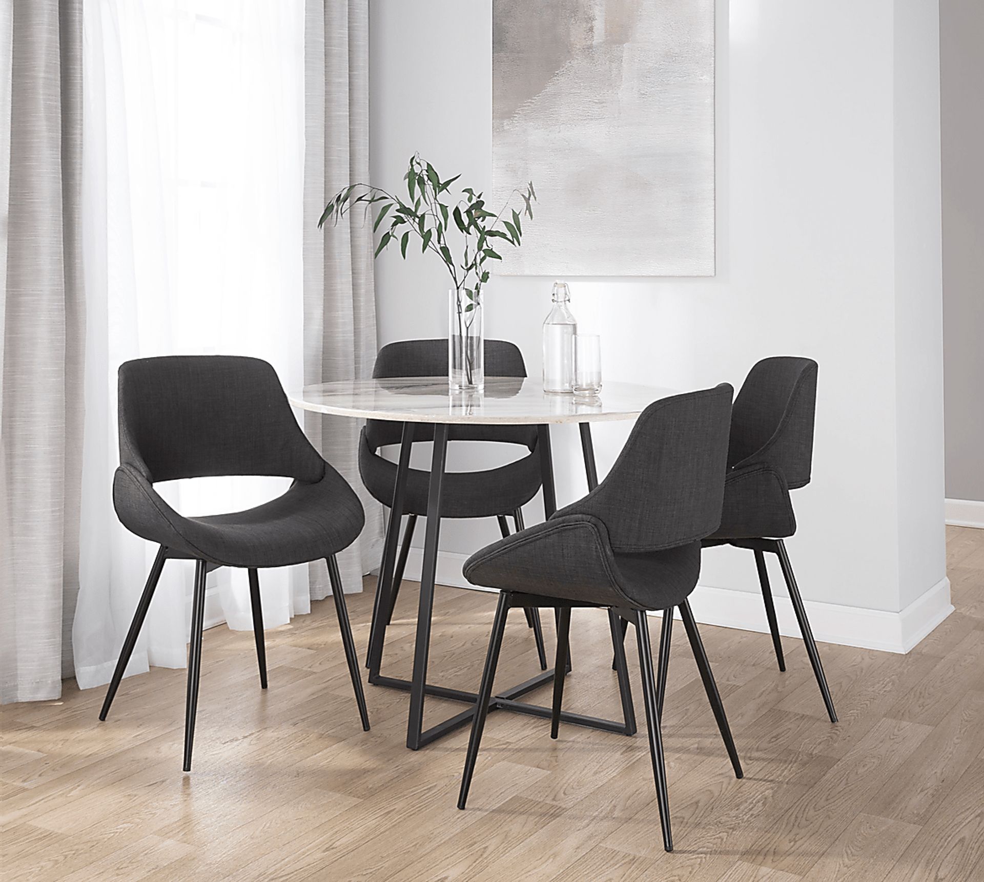 Stroble I Charcoal Dining Chair, Set of 2 - Image 3