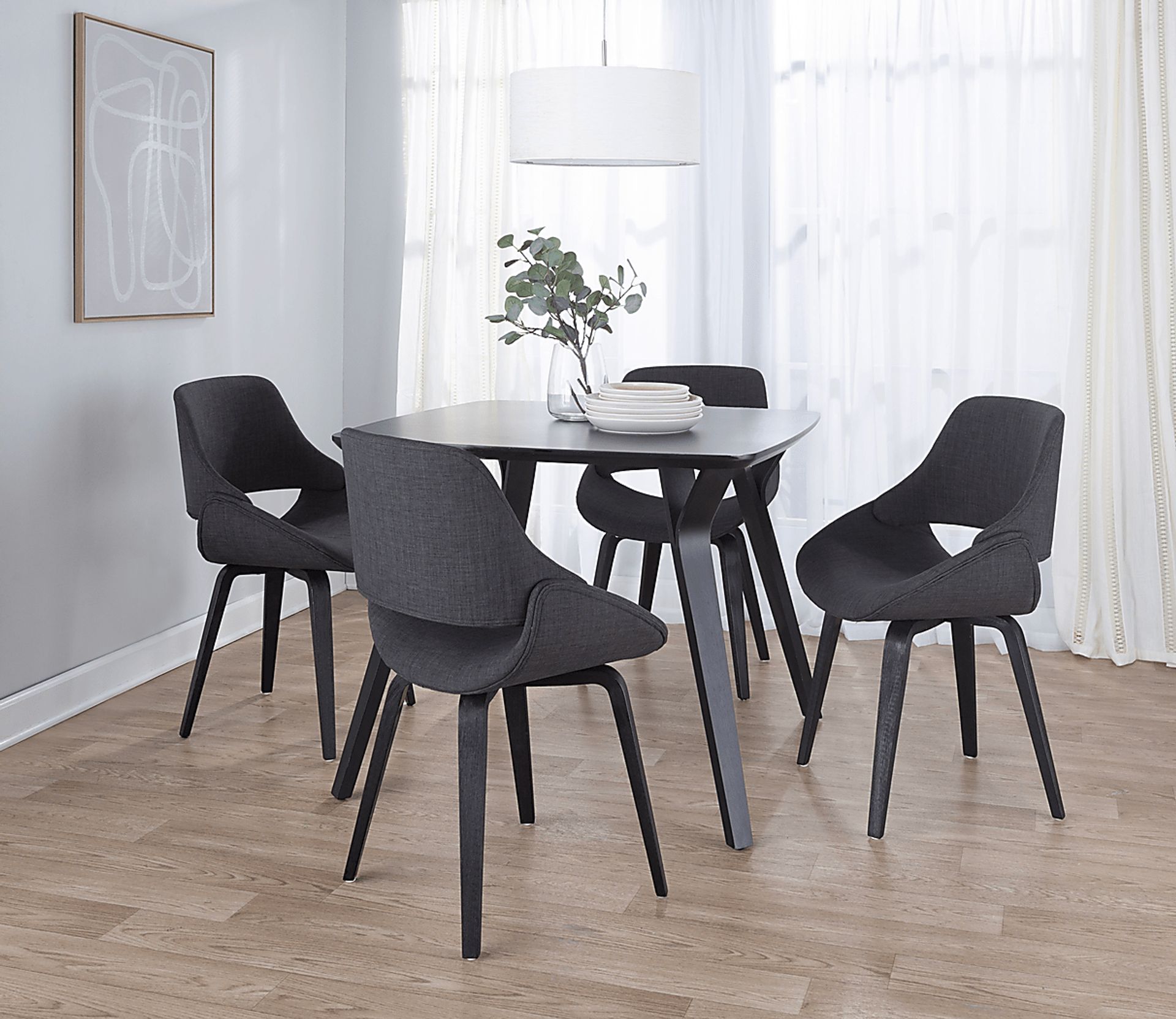 Stroble III Charcoal Dining Chair, Set of 2 - Image 2