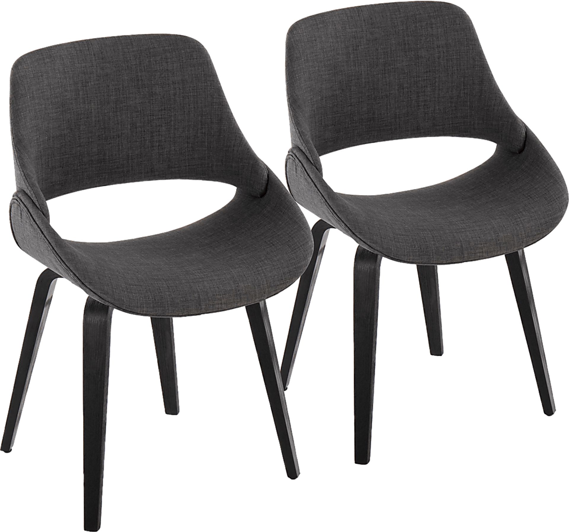 Stroble III Charcoal Dining Chair, Set of 2 - Image 1