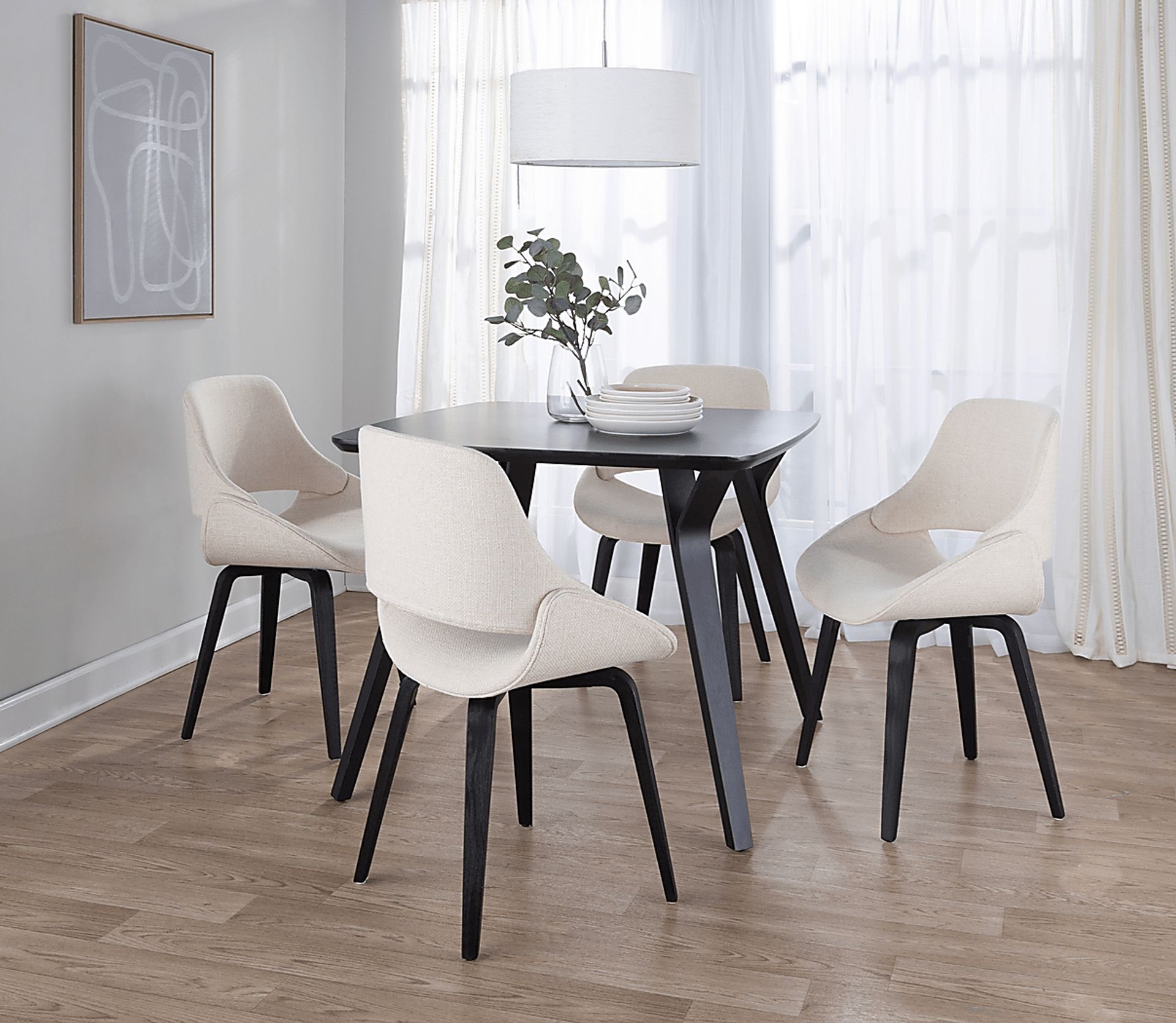 Stroble III Cream Dining Chair, Set of 2 - Image 2
