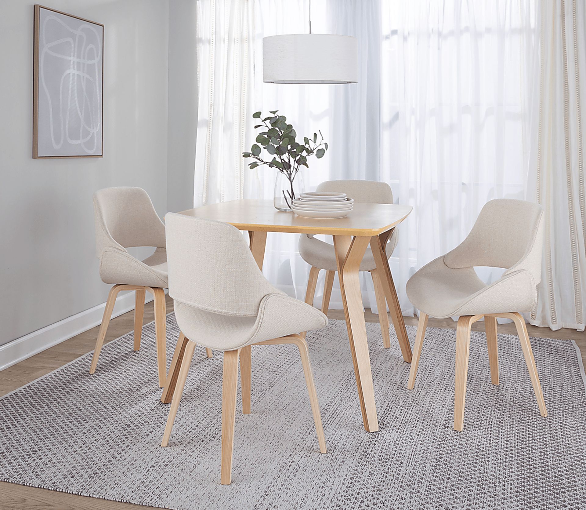 Stroble IV Cream Dining Chair, Set of 2 - Image 2