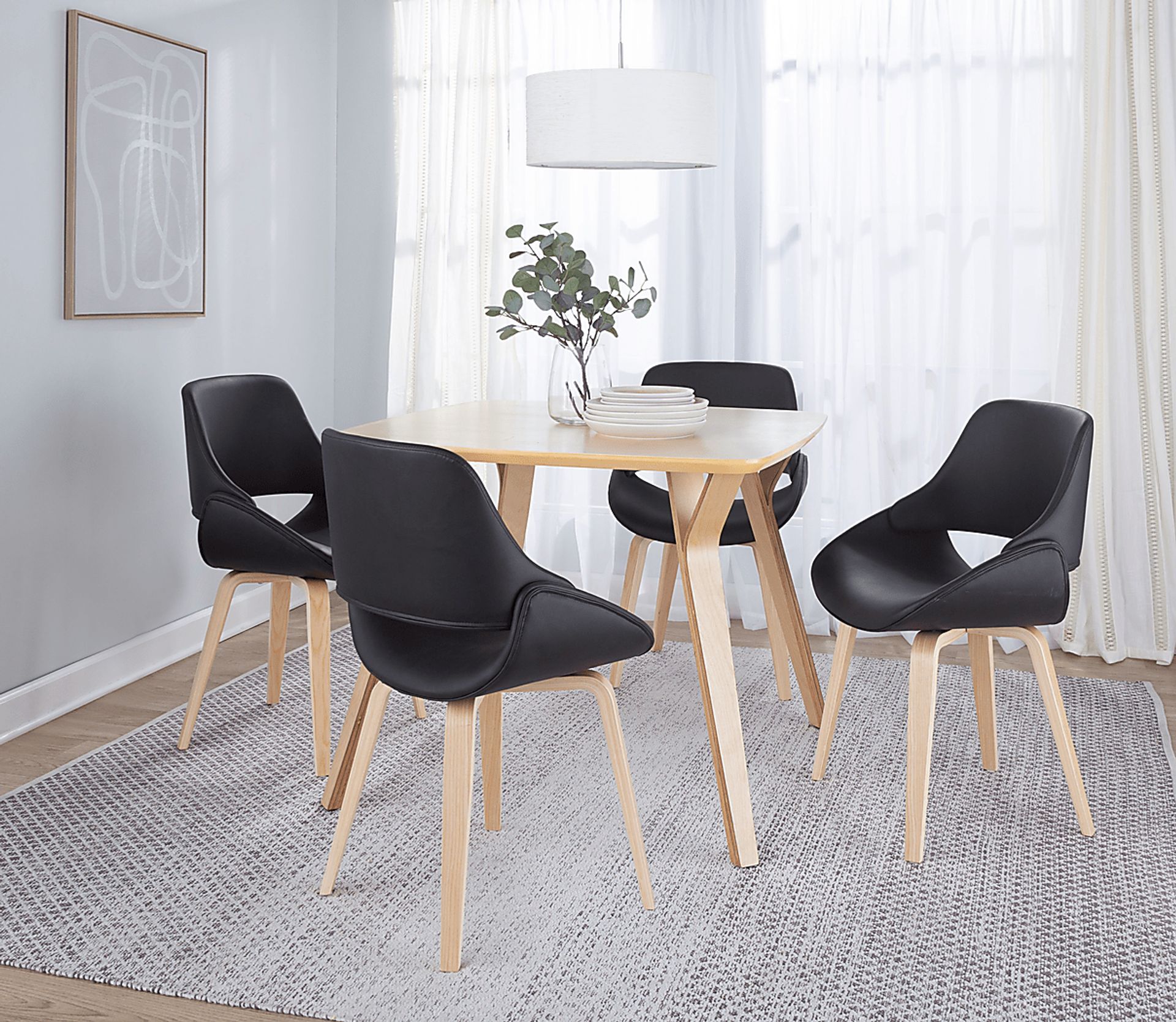 Stroble IX Black Dining Chair, Set of 2 - Image 2