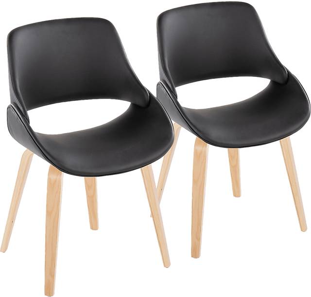 Stroble IX Black Dining Chair, Set of 2 - Thumbnail - Image 1