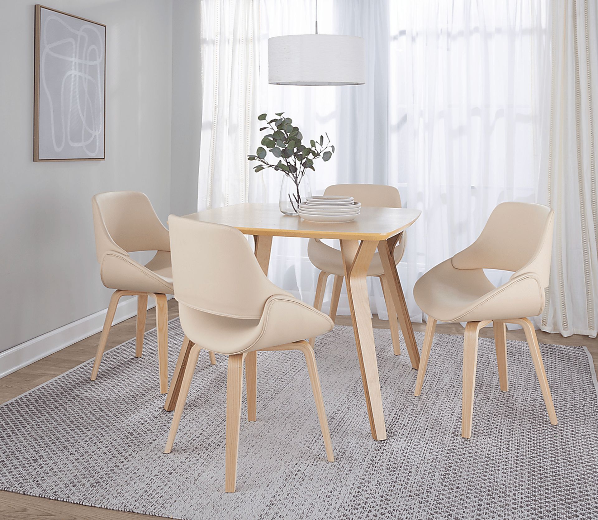 Stroble IX Cream Dining Chair, Set of 2 - Image 2