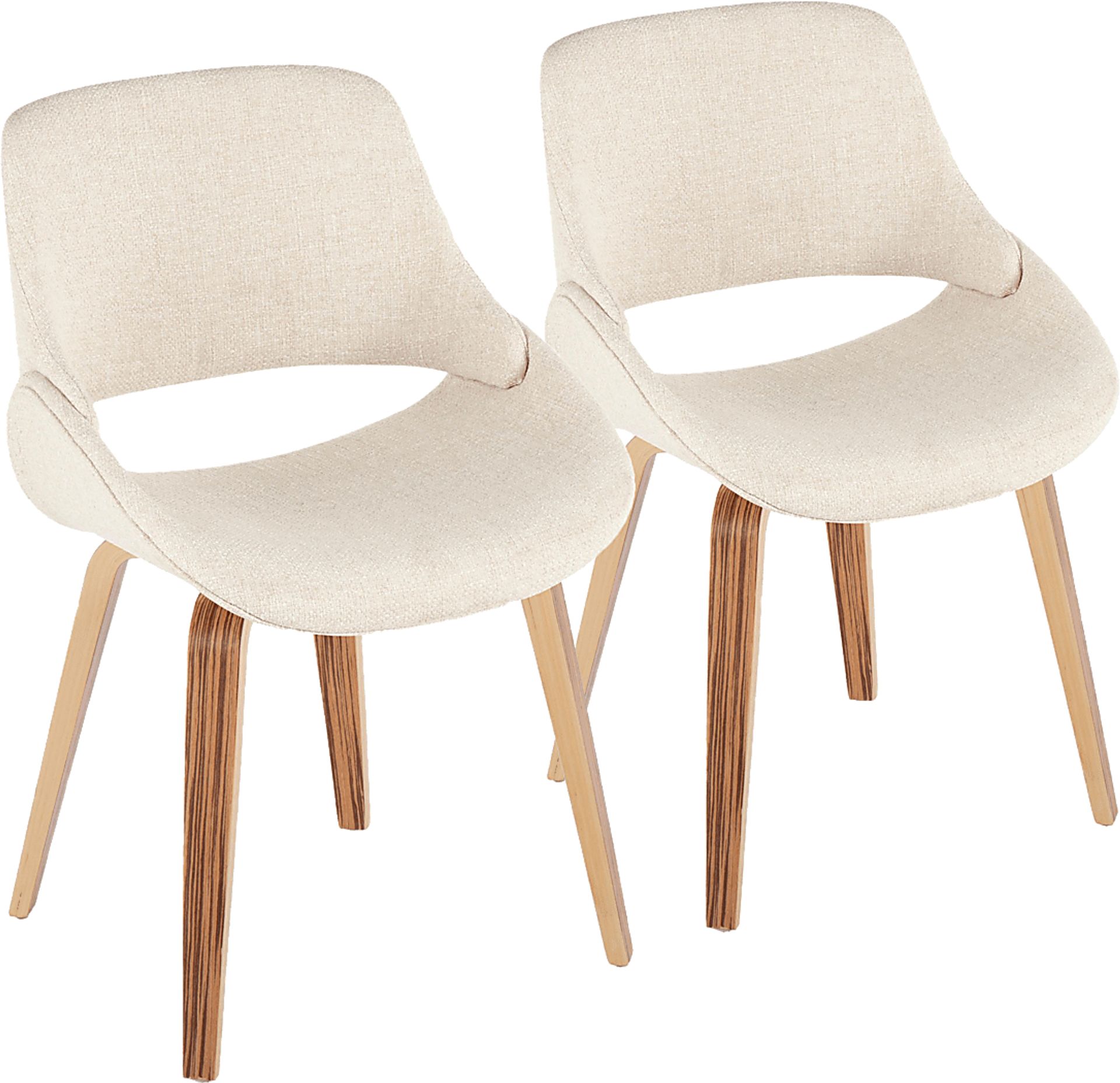 Stroble V Cream Dining Chair, Set of 2 - Image 1