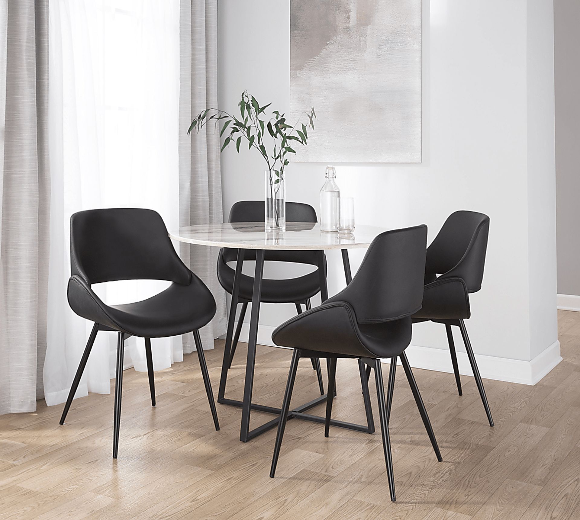 Stroble VI Black Dining Chair, Set of 2 - Image 2
