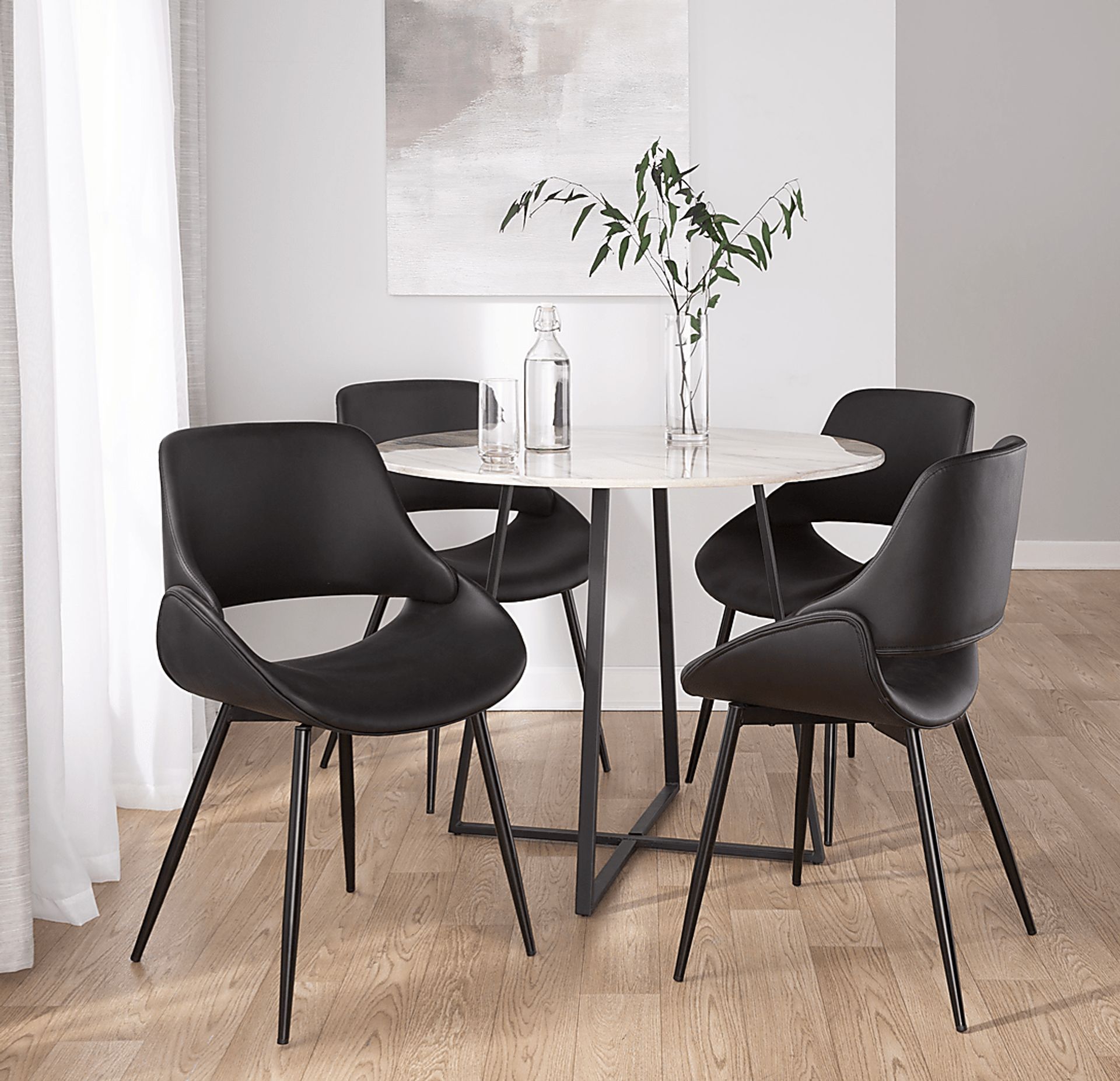 Stroble VI Black Dining Chair, Set of 2 - Image 3