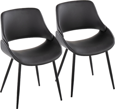 Stroble VI Black Dining Chair, Set of 2