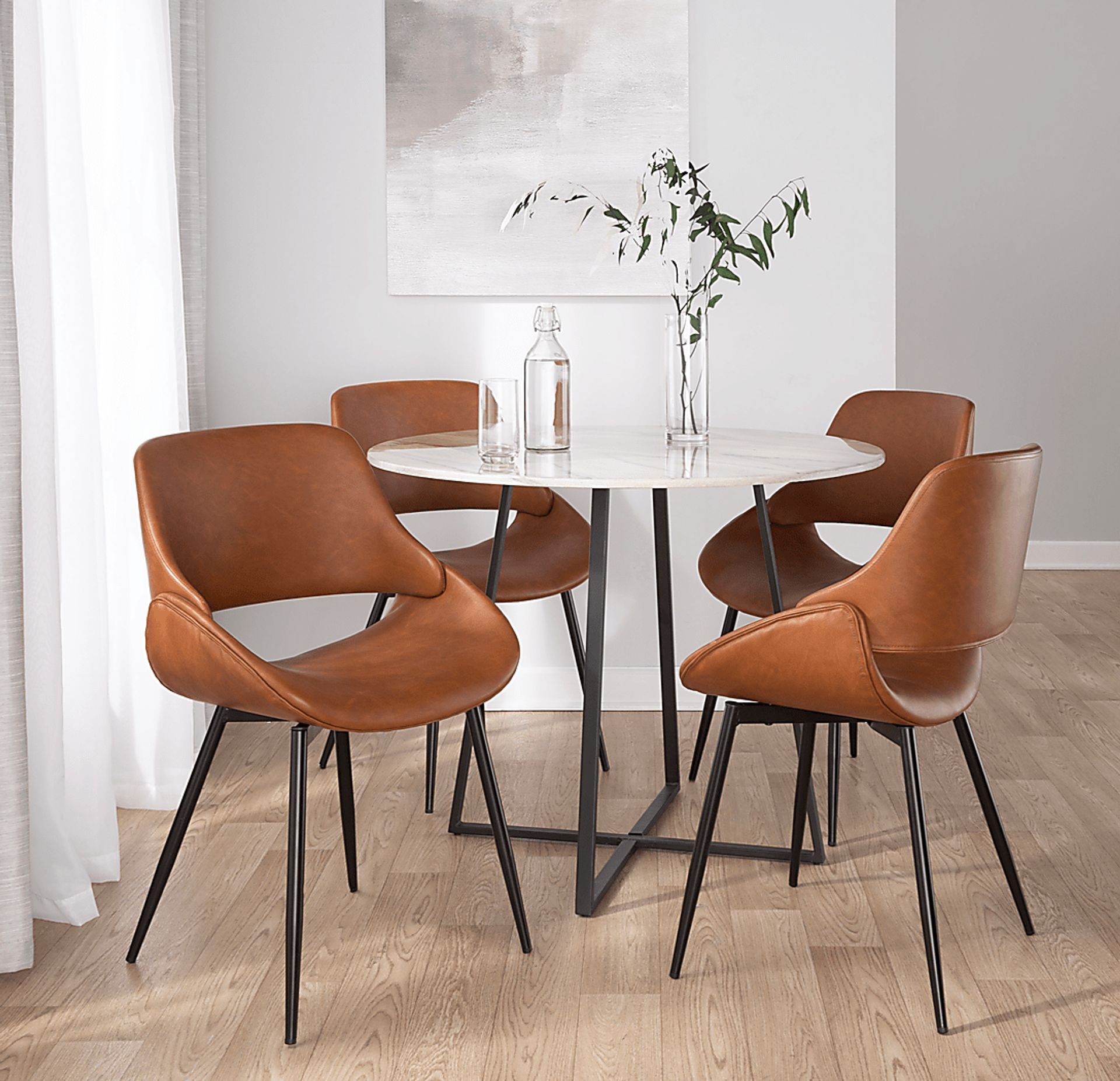Stroble VI Camel Dining Chair, Set of 2 - Image 3