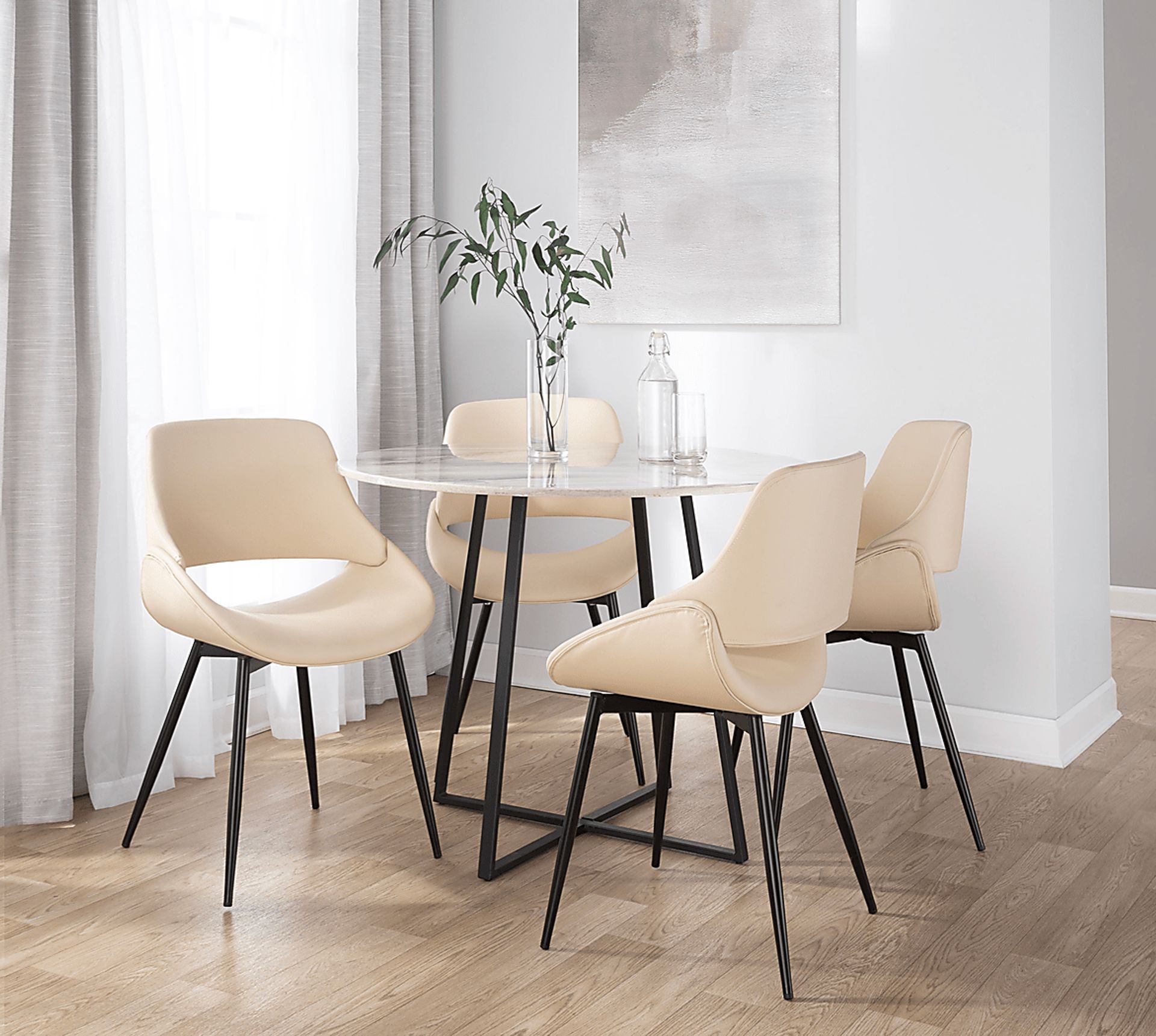 Stroble VI Cream Dining Chair, Set of 2 - Image 2