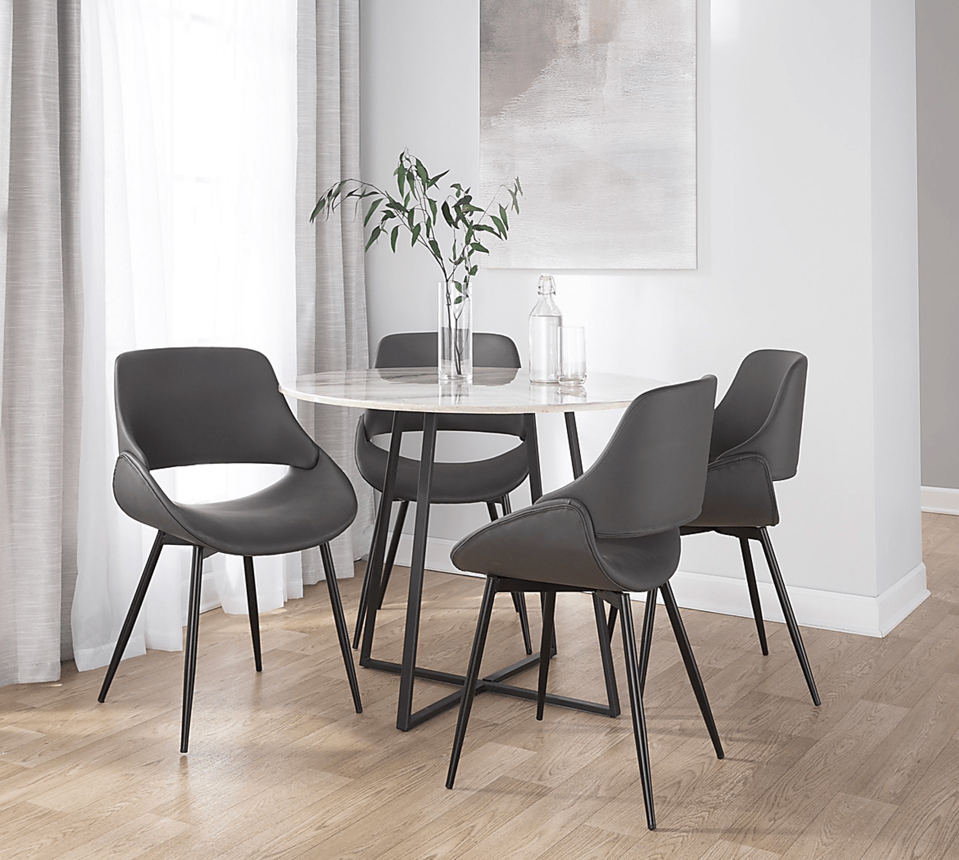 Stroble VI Gray Dining Chair, Set of 2 - Image 2