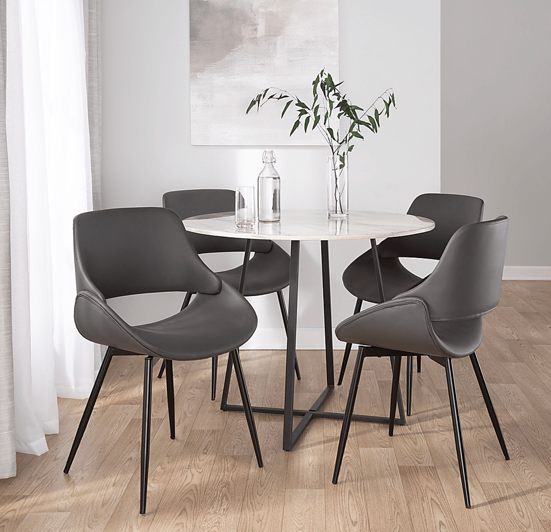 Stroble VI Gray Dining Chair, Set of 2 - Image 3