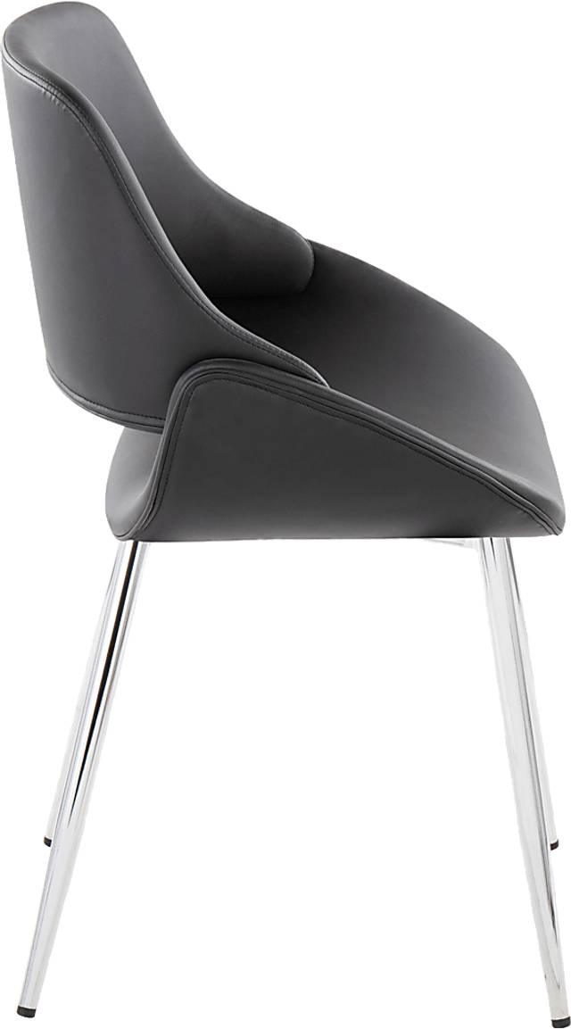 Stroble VII Black Dining Chair, Set of 2 - Thumbnail - Image 5