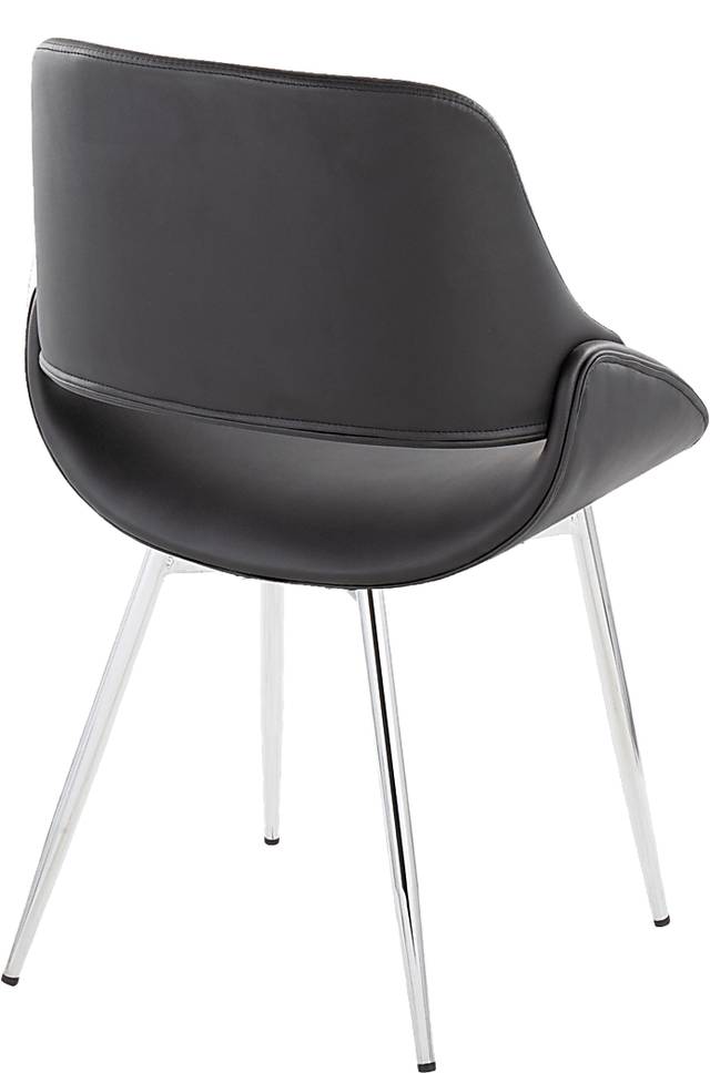Stroble VII Black Dining Chair, Set of 2 - Thumbnail - Image 6