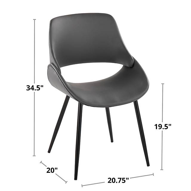 Stroble VII Black Dining Chair, Set of 2 - Thumbnail - Image 10