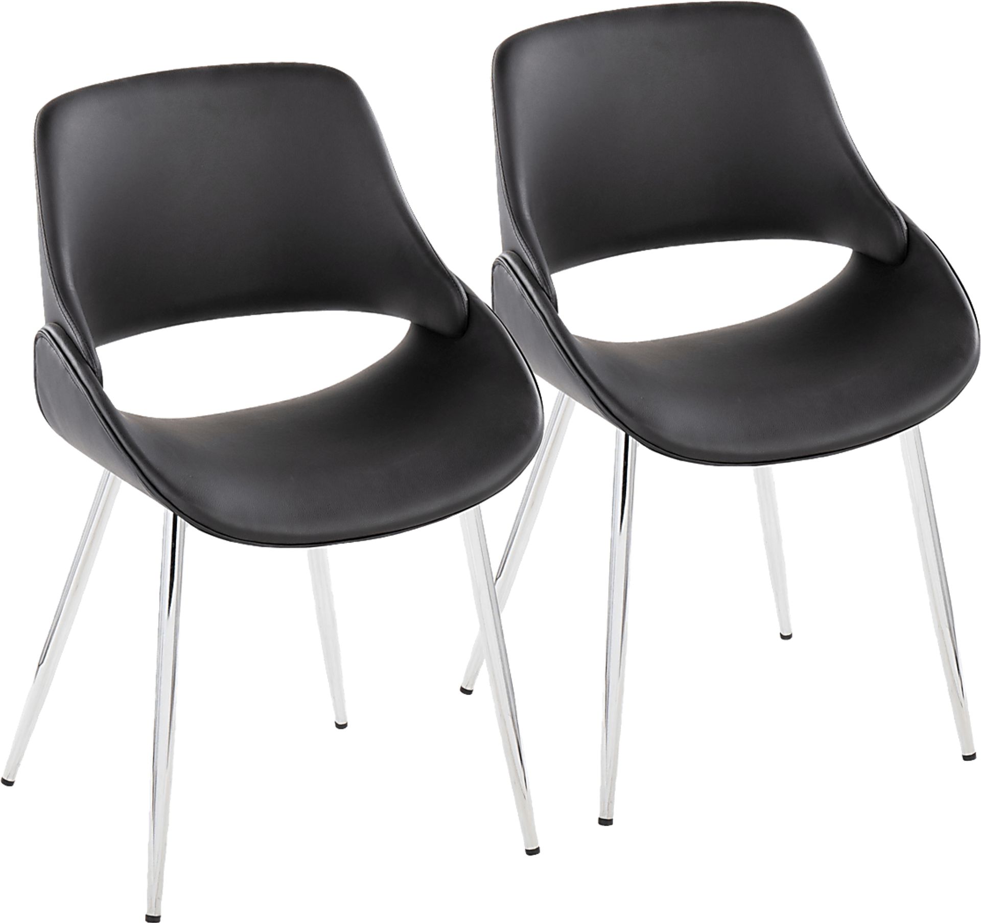 Stroble VII Black Dining Chair, Set of 2 - Image 1