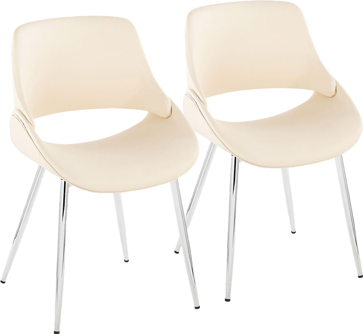 Stroble VII Cream Dining Chair, Set of 2