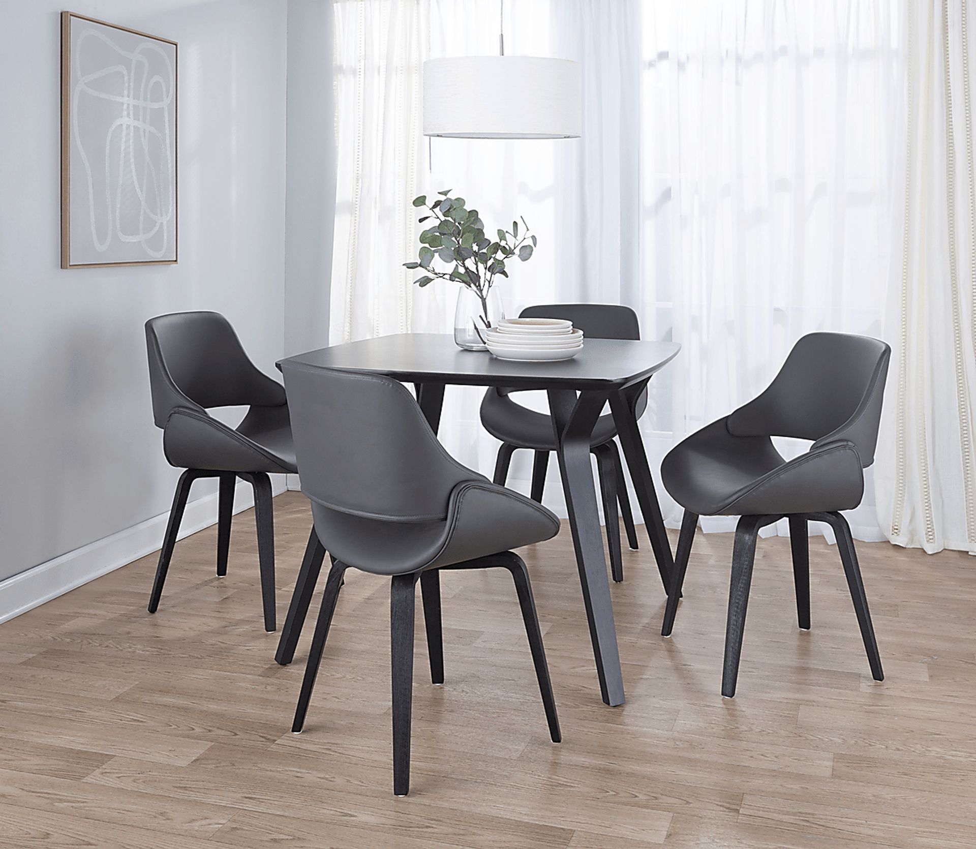 Stroble VIII Gray Dining Chair, Set of 2 - Image 2
