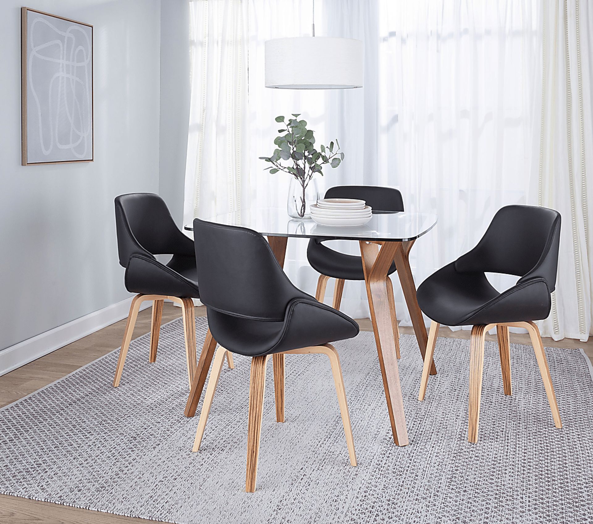 Stroble X Black Dining Chair, Set of 2 - Image 2