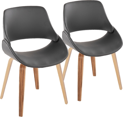 Stroble X Gray Dining Chair, Set of 2